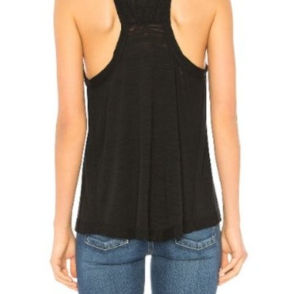 Last One! Free People NWT S Brisbane Black Tank Racerback Perfect for Summer! - Picture 9 of 12